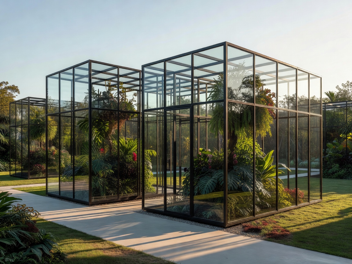 The Glasshouse Conservatory Project showcasing custom-built minimal iron and glass structures